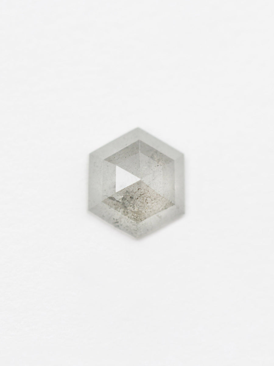 1.10CT Salt and Pepper Hexagon Inventory SKU SPHEX-86