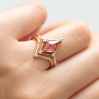 hiddenspace jewelry engagement ring unique fine jewelry sapphire proposal ring diamond art deco designer jewelry 3