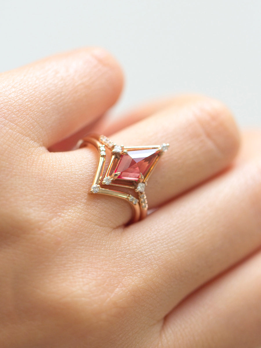 hiddenspace jewelry engagement ring unique fine jewelry sapphire proposal ring diamond art deco designer jewelry 3