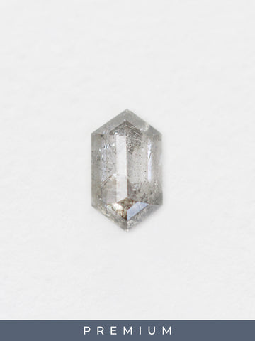 1.37CT Premium Salt and Pepper Hexagon Inventory SKU SPHEX-100