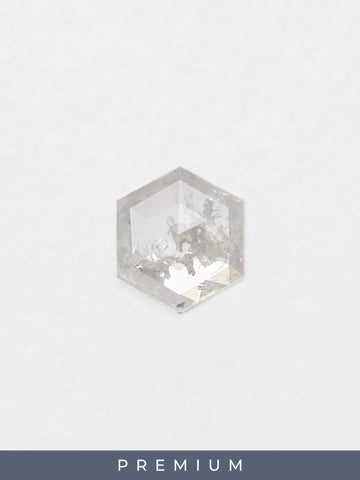 1.24CT Premium Salt and Pepper Hexagon Inventory SKU SPHEX-102