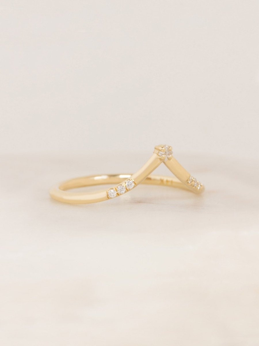 Fine jewelry wedding band hiddenspace jewelry art deco architectural design vintage jewelry diamond stacking band 14k gold ring unique matching band