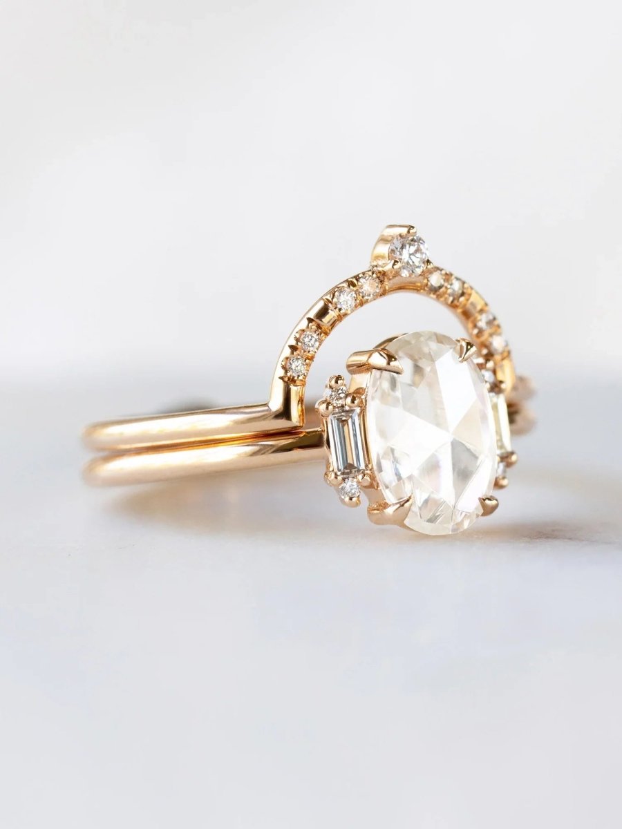 Aubrey Ring Aubrey Ring Hiddenspace fine jewelry engagement ring art deco  minimalism diamond ring gold ring unique engagement ring 8