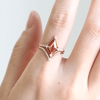 hiddenspace jewelry engagement ring unique fine jewelry sapphire proposal ring diamond art deco designer jewelry 2