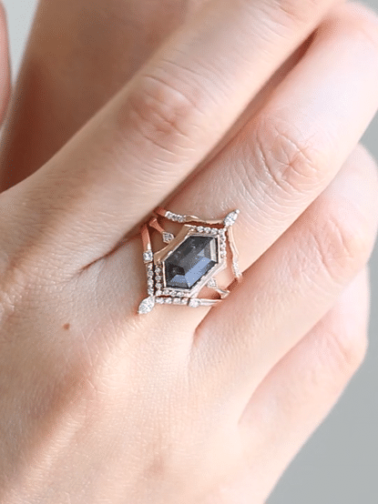 hiddenspace-engagementring-saltandpepperdiamond-joselyn-ring-unique-artdeco-finejewelry-proposal-ring-2
