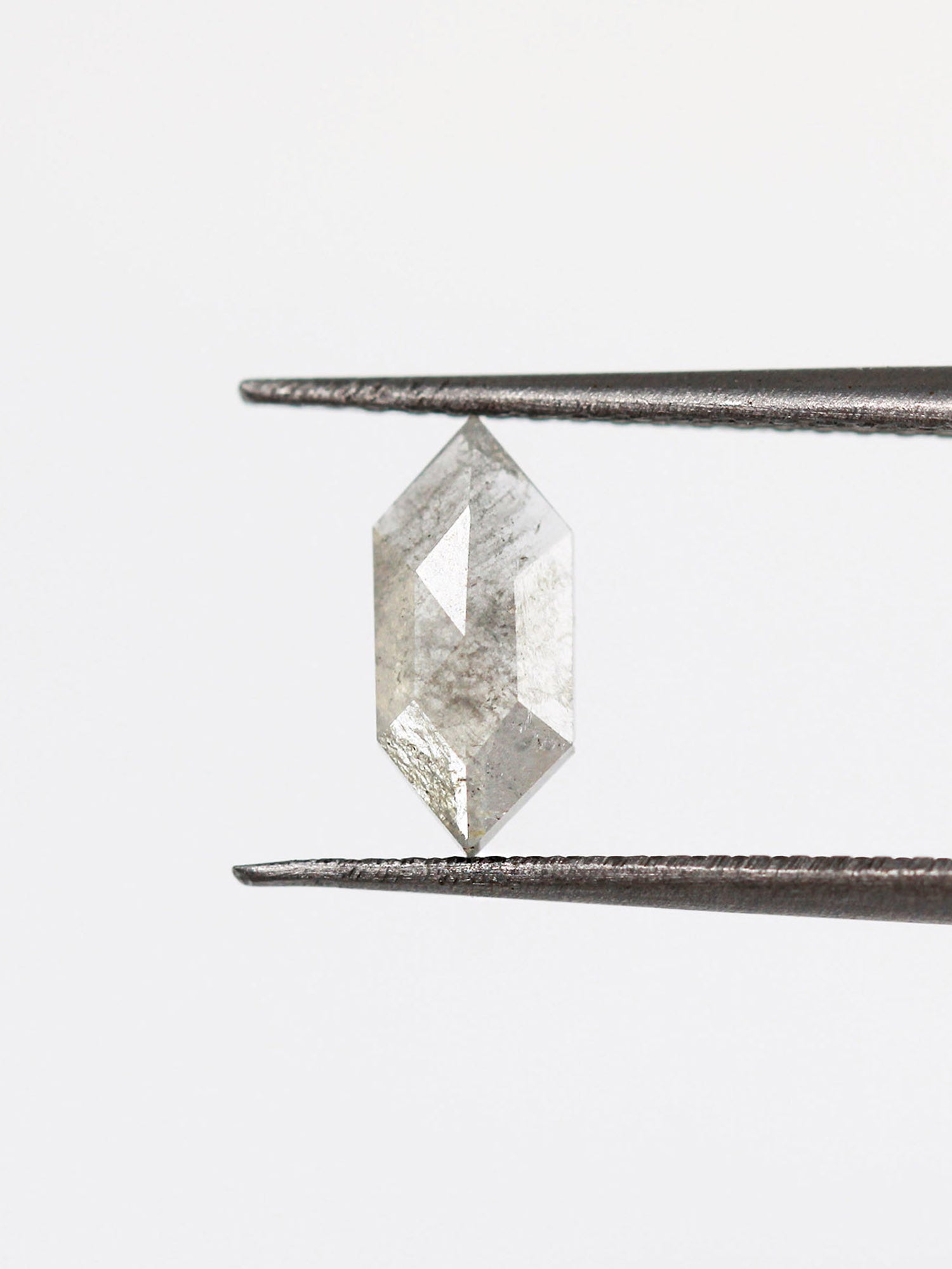 0.59CT Salt and Pepper Hexagon Inventory SKU SPHEXN-67