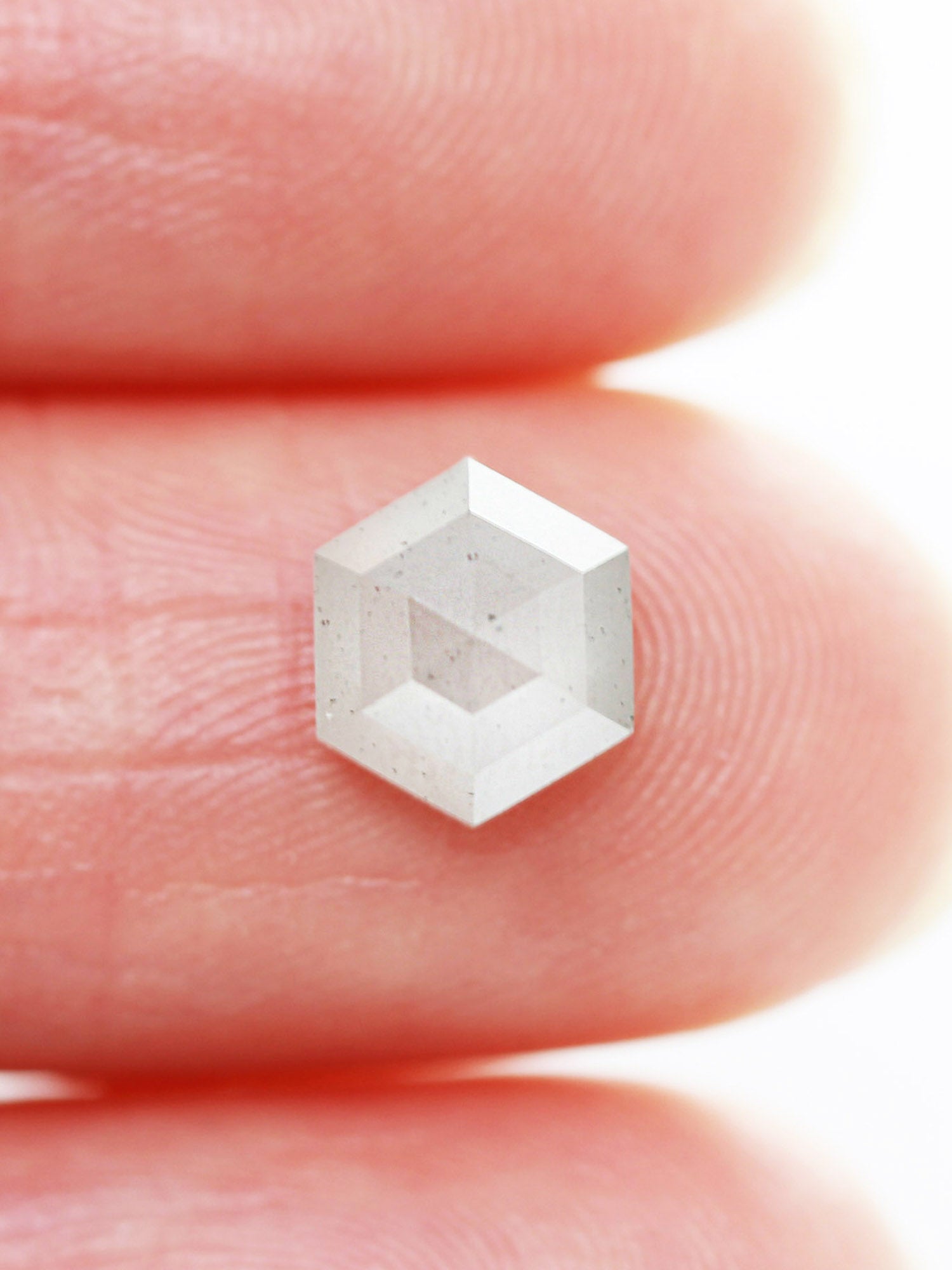 1.55CT Salt and Pepper Hexagon Inventory SKU SPHEXN-78