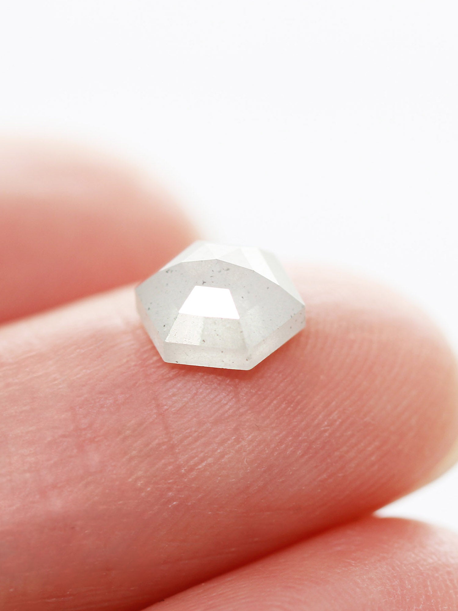 1.55CT Salt and Pepper Hexagon Inventory SKU SPHEXN-78