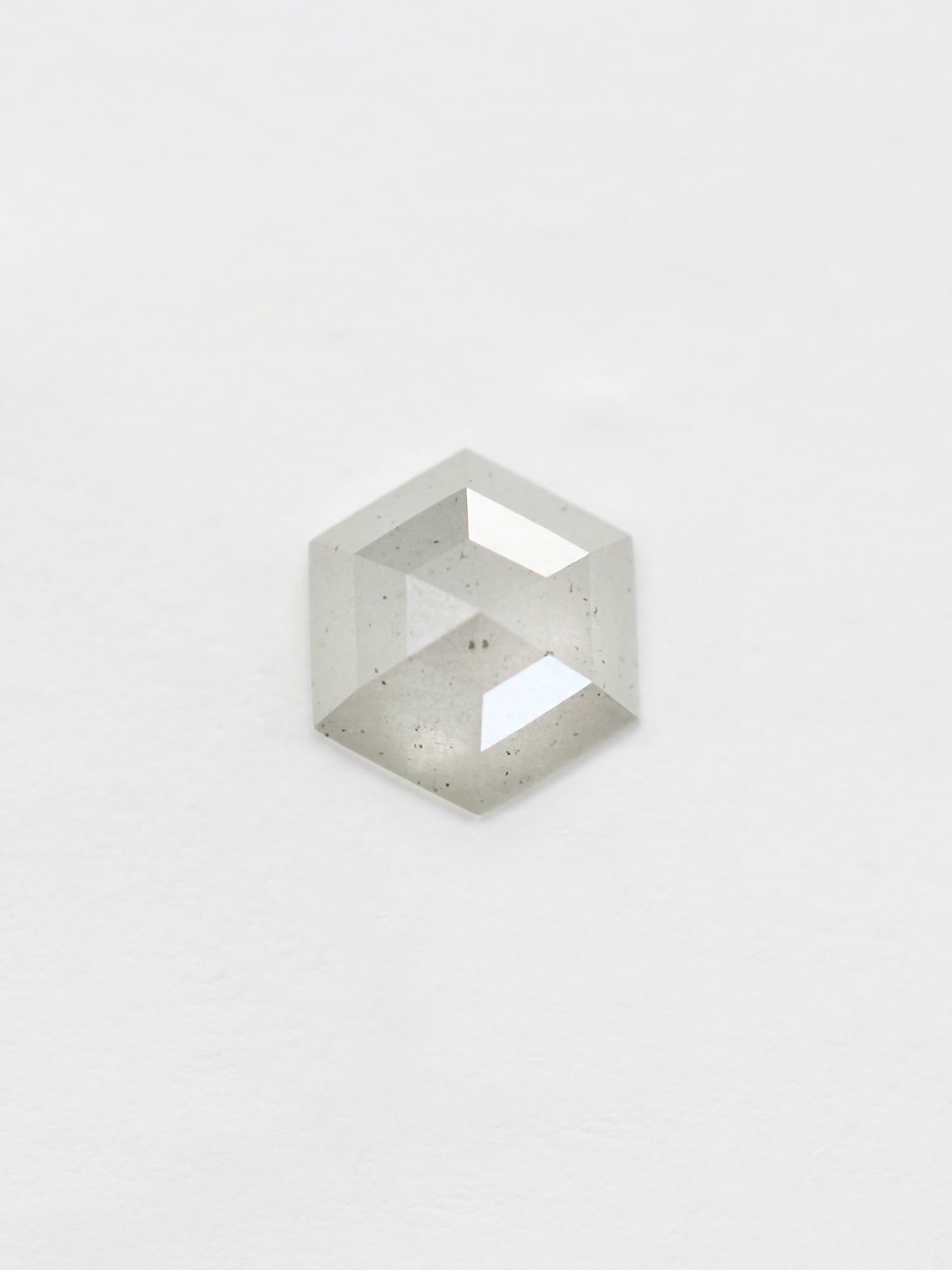 1.55CT Salt and Pepper Hexagon Inventory SKU SPHEXN-78