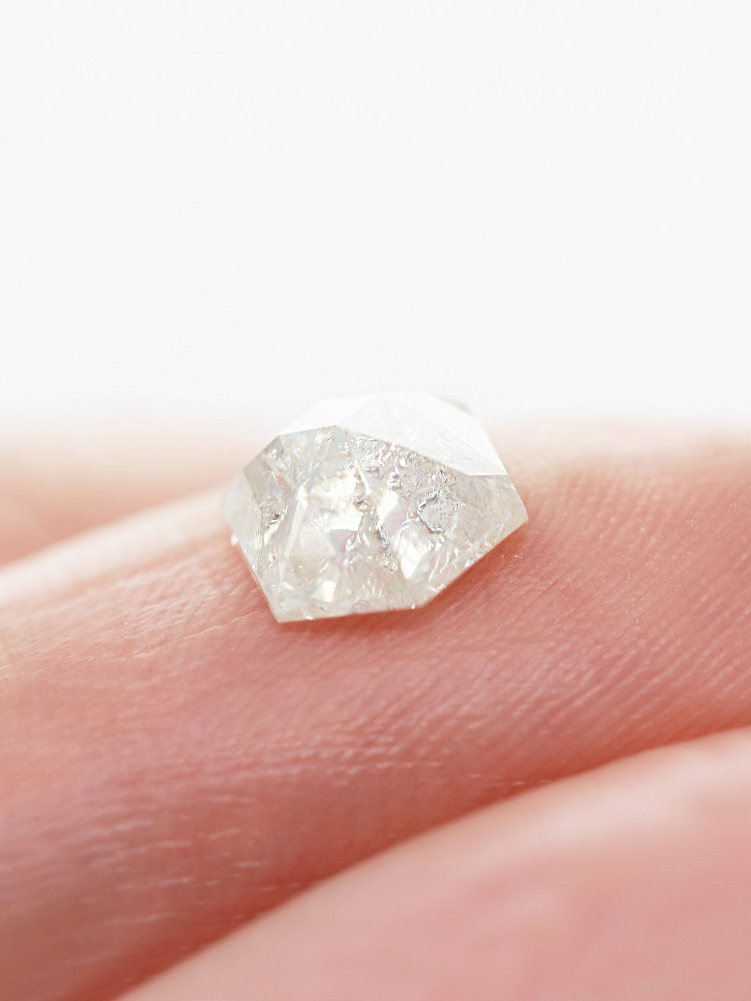 1.69CT Salt and Pepper Hexagon Inventory SKU SPHEXN-84