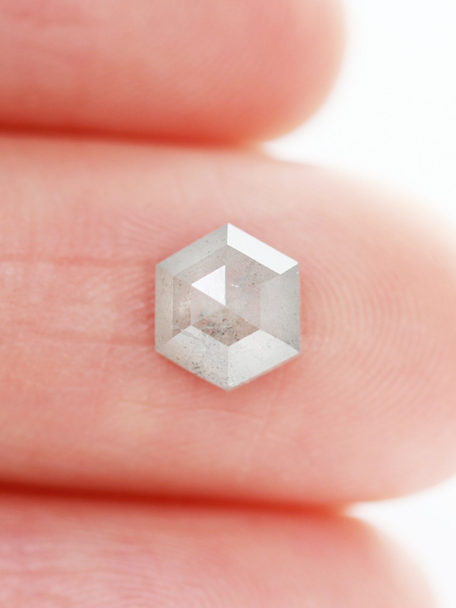 1.10CT Salt and Pepper Hexagon Inventory SKU SPHEXN-86
