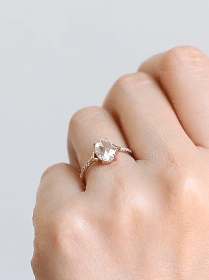 hiddenspace jewelry diamond engagement ring art deco fine jewelry designer ring unique proposal ring Stella 2