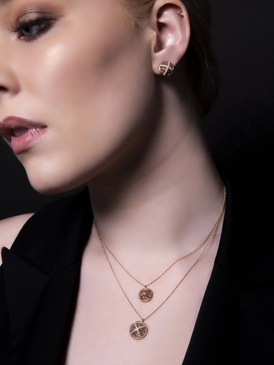 Half Dome Diamond Necklace