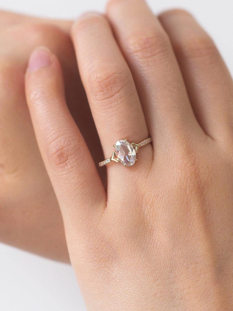 hiddenspace jewelry diamond engagement ring art deco fine jewelry designer ring unique proposal ring Stella 6