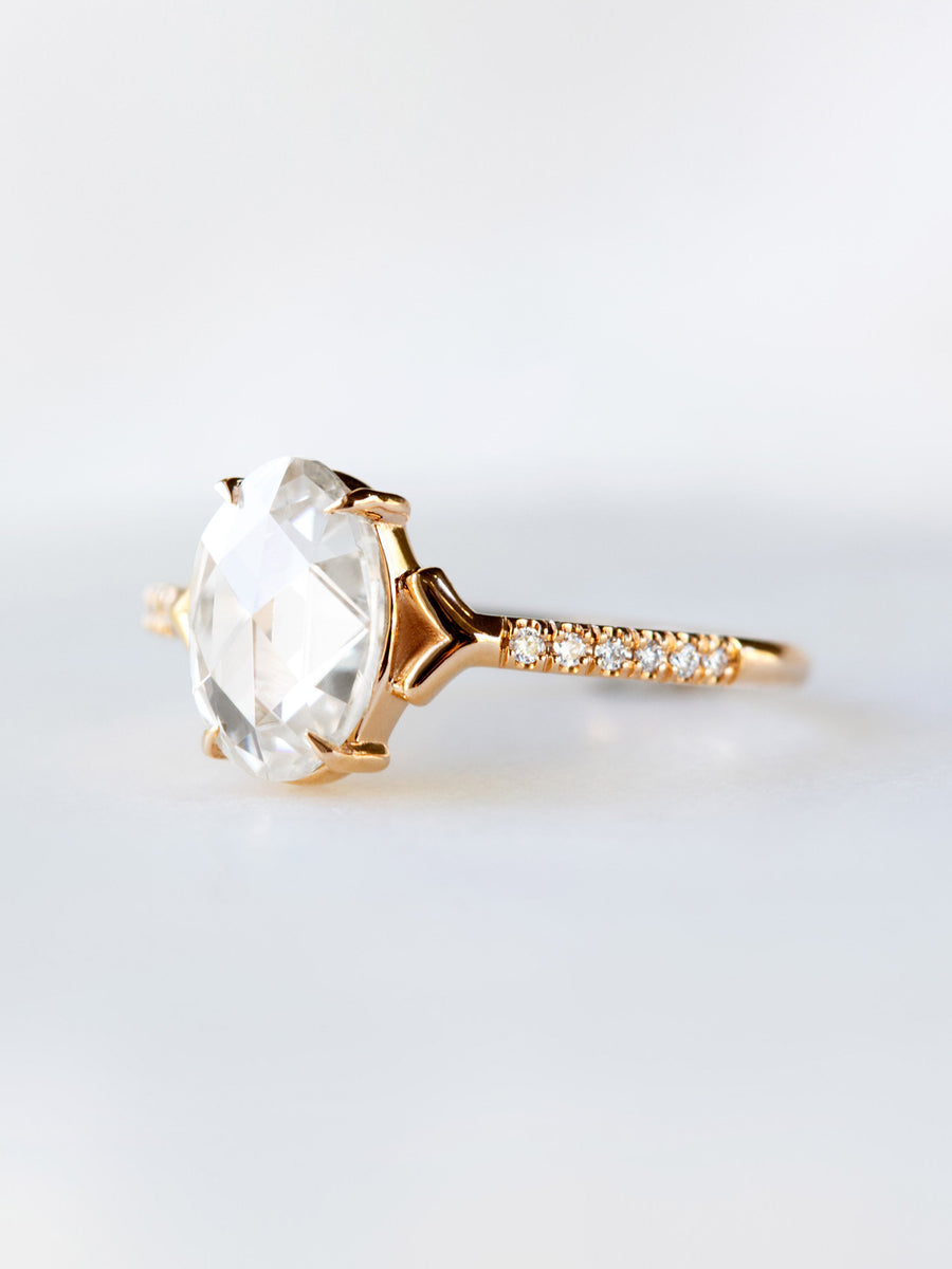 hiddenspace jewelry diamond engagement ring art deco fine jewelry designer ring unique proposal ring Stella 5