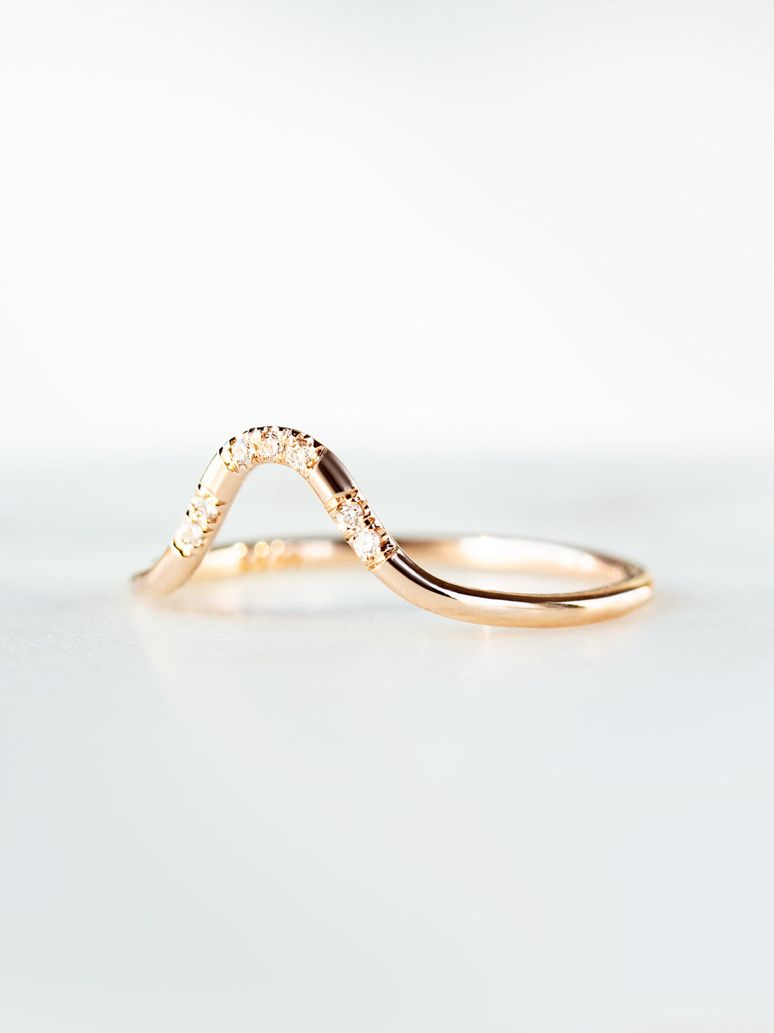 hiddenspace jewelry los angeles fine jewelry engagement ring stacking rings diamond 14k gold ring unique jewelry minimalism jewelry modern art eliana band