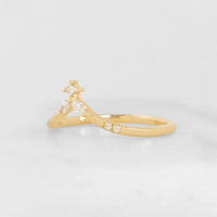 hiddenspace jewelry los angeles fine jewelry wedding band 14k gold art deco minimalism diamond ring stacking band