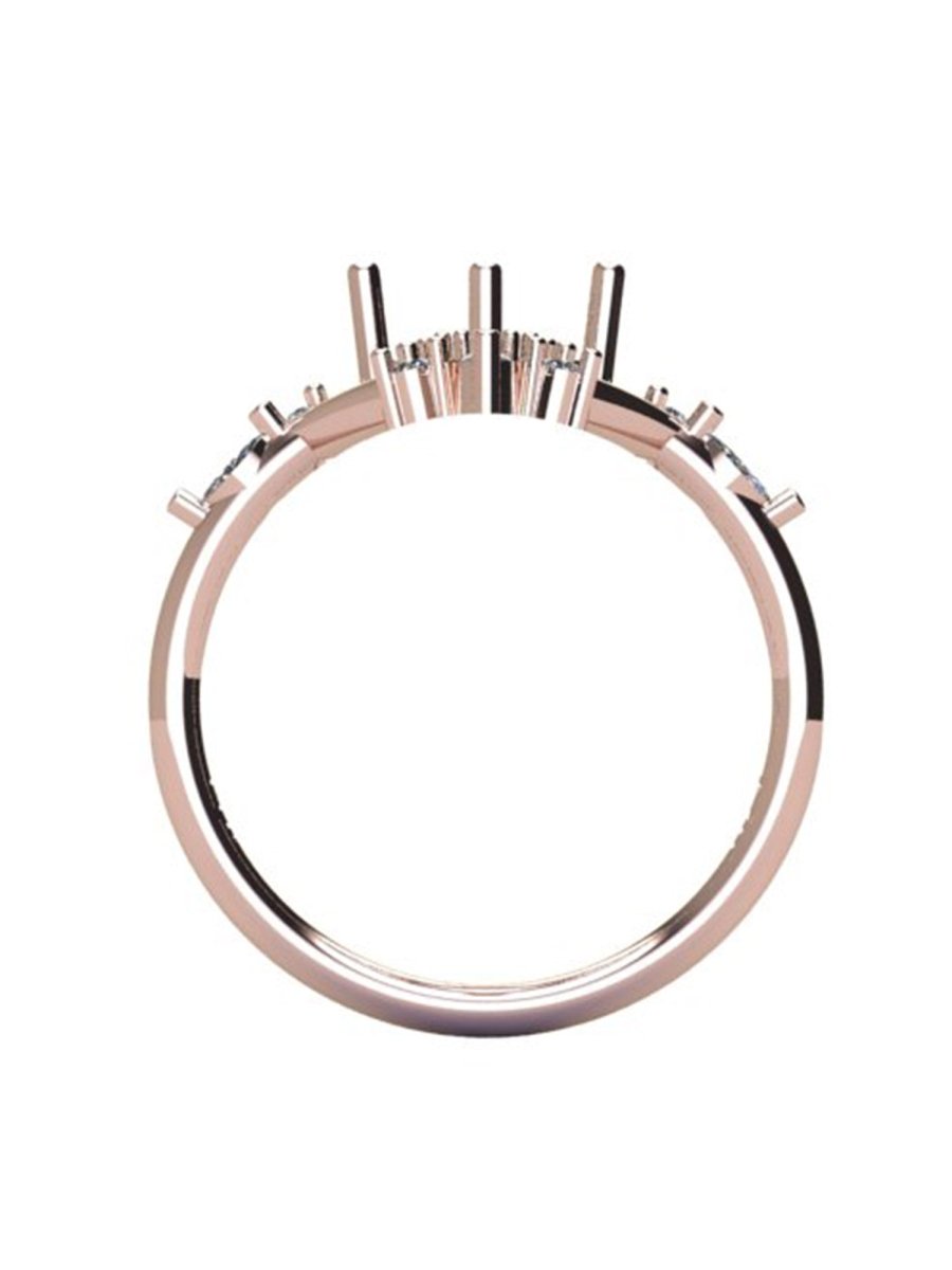 hiddenspace jewelry unique engagement ring architectural design fine jewelry art deco inspire unique engagement ring vintage jewelry bridal ring one-of-a-kind engagement ring alternative jewelry ALAINA DESIGN