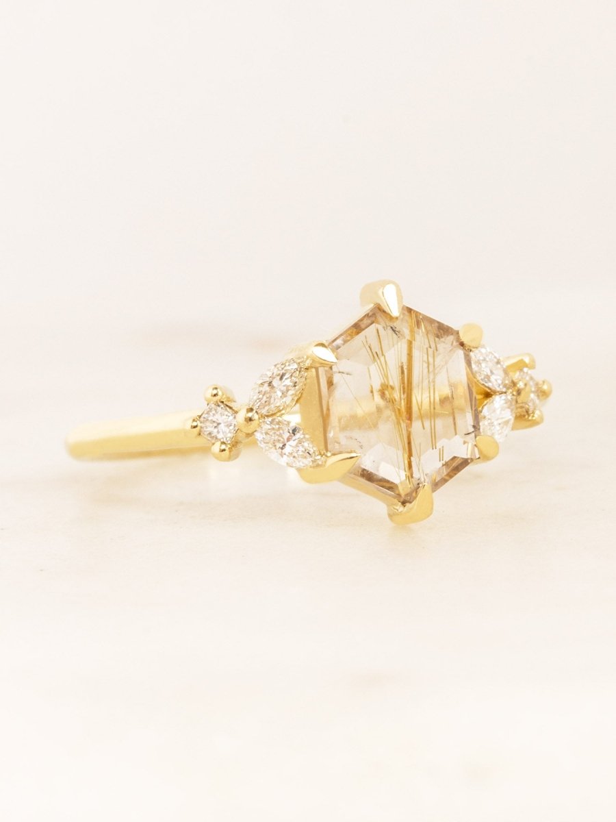 hiddenspace jewelry unique engagement ring architectural design fine jewelry art deco inspire unique engagement ring vintage jewelry bridal ring one-of-a-kind engagement ring alternative jewelry AMELIA DESIGN