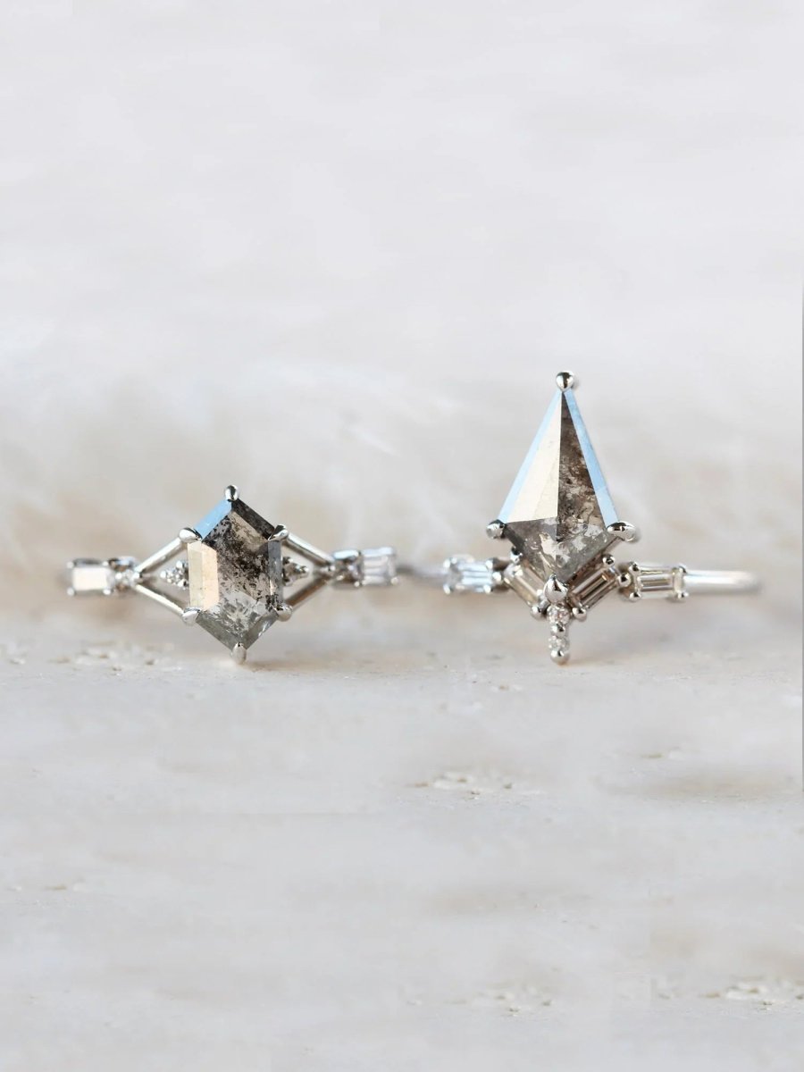 H/S Diamond Water Drop Ring