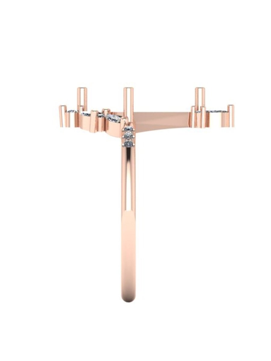 hiddenspace jewelry unique engagement ring architectural design fine jewelry art deco inspire unique engagement ring vintage jewelry bridal ring one-of-a-kind engagement ring alternative jewelry IGNATIA DESIGN