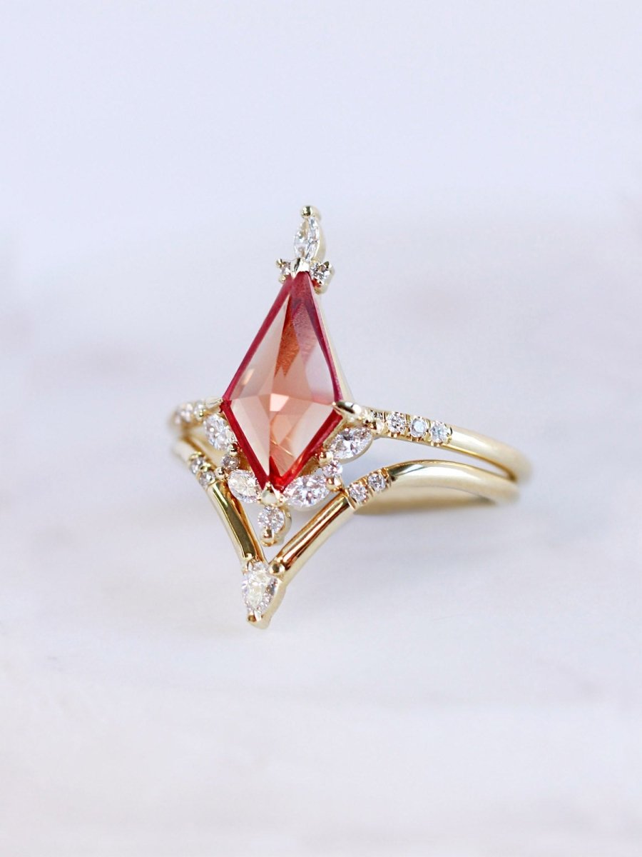 hiddenspace jewelry unique engagement ring architectural design fine jewelry art deco inspire unique engagement ring vintage jewelry bridal ring one-of-a-kind engagement ring alternative jewelry IGNATIA DESIGN