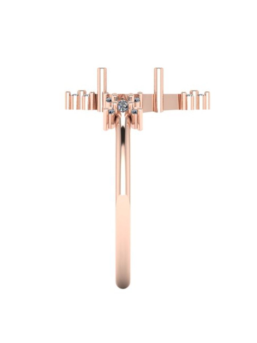 hiddenspace jewelry unique engagement ring architectural design fine jewelry art deco inspire unique engagement ring vintage jewelry bridal ring one-of-a-kind engagement ring alternative jewelry JAYDEN DESIGN