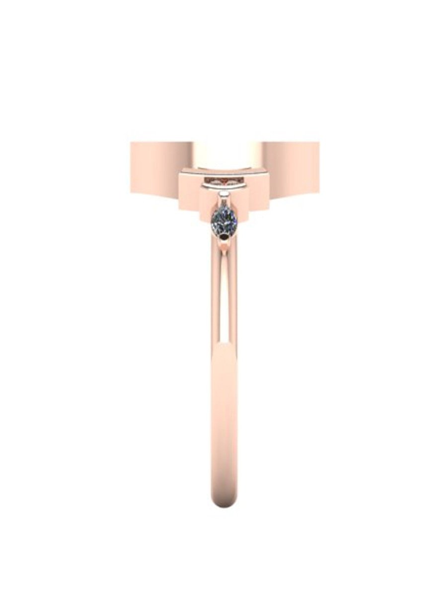 hiddenspace jewelry unique engagement ring architectural design fine jewelry art deco inspire unique engagement ring vintage jewelry bridal ring one-of-a-kind engagement ring alternative jewelry MARQUISE DELCY DESIGN