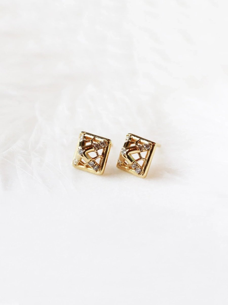 Line Rectangle Mini Stud