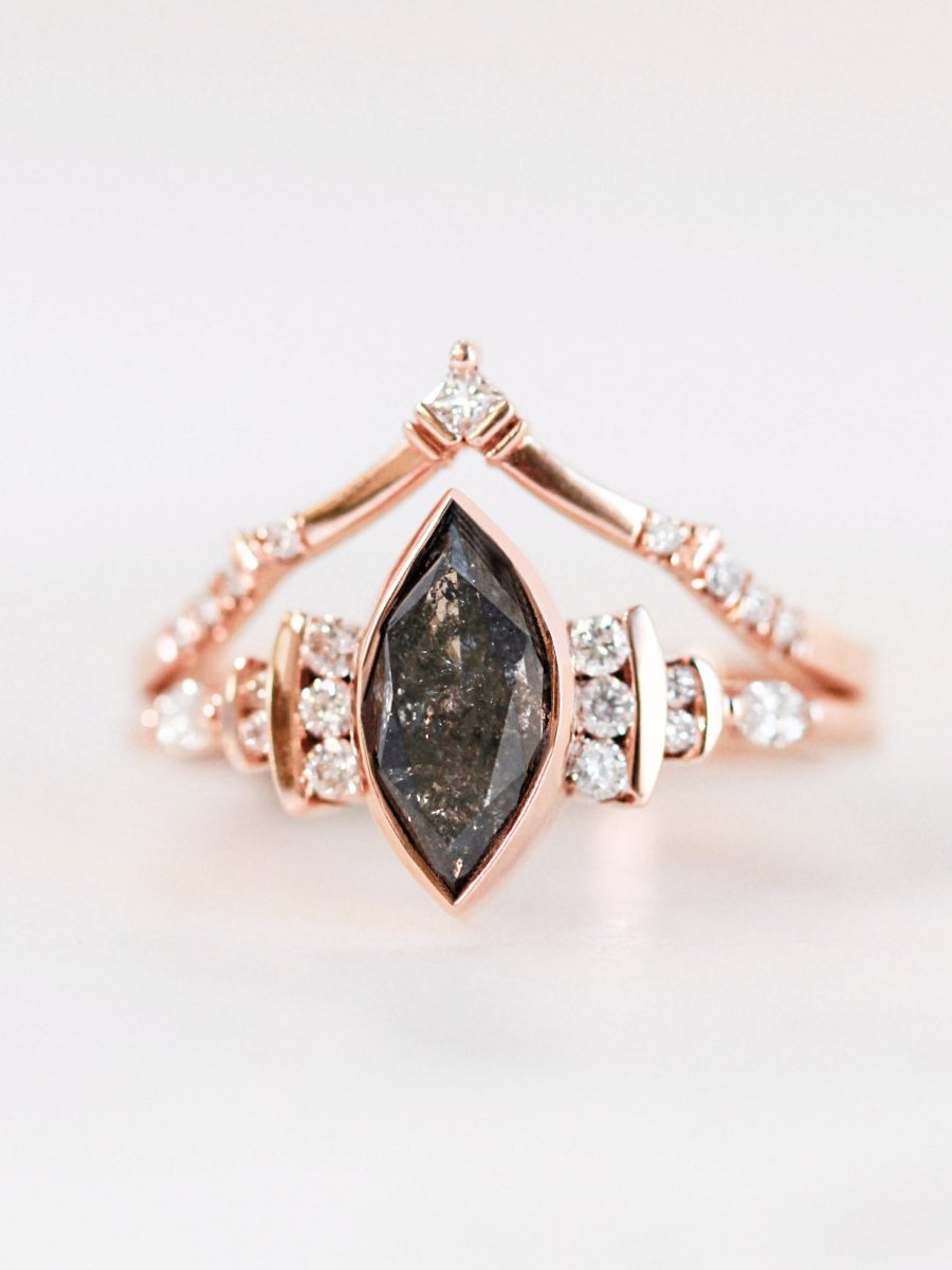 hiddenspace-engagement-rings-marquise-delcy-salt-and-pepper-diamond-14k-front-with-band