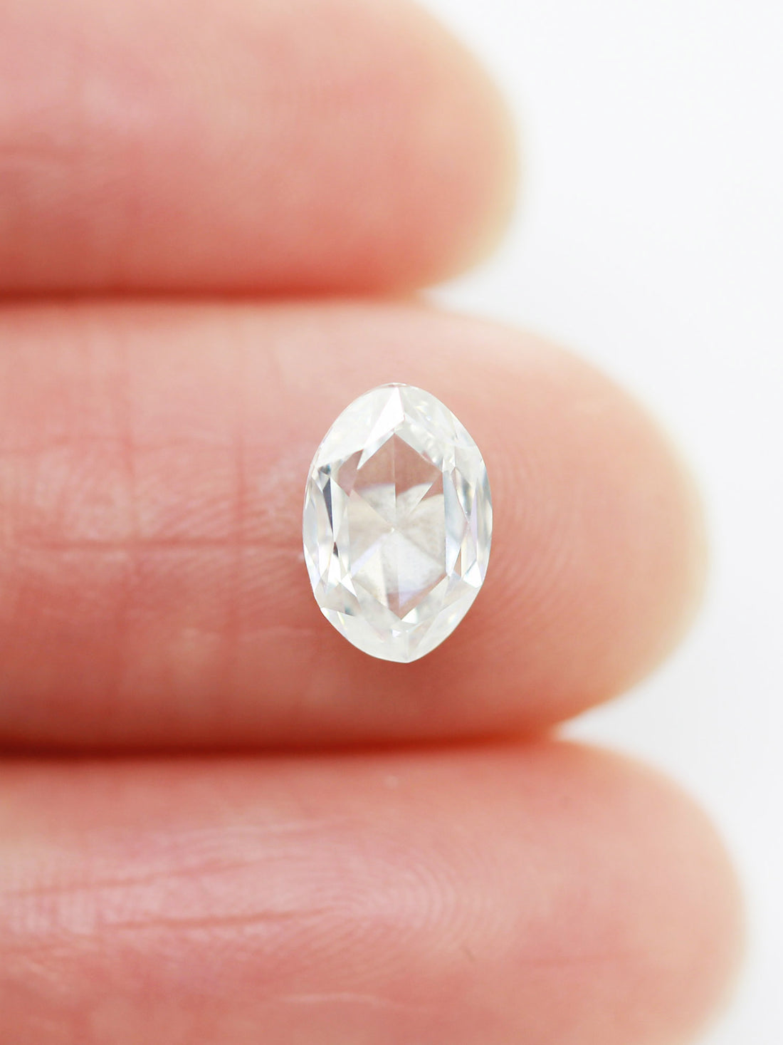 1.17CT White Moissanite Inventory SKU MSOVAL-01