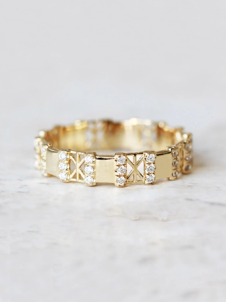 Snowflake Eternity Band