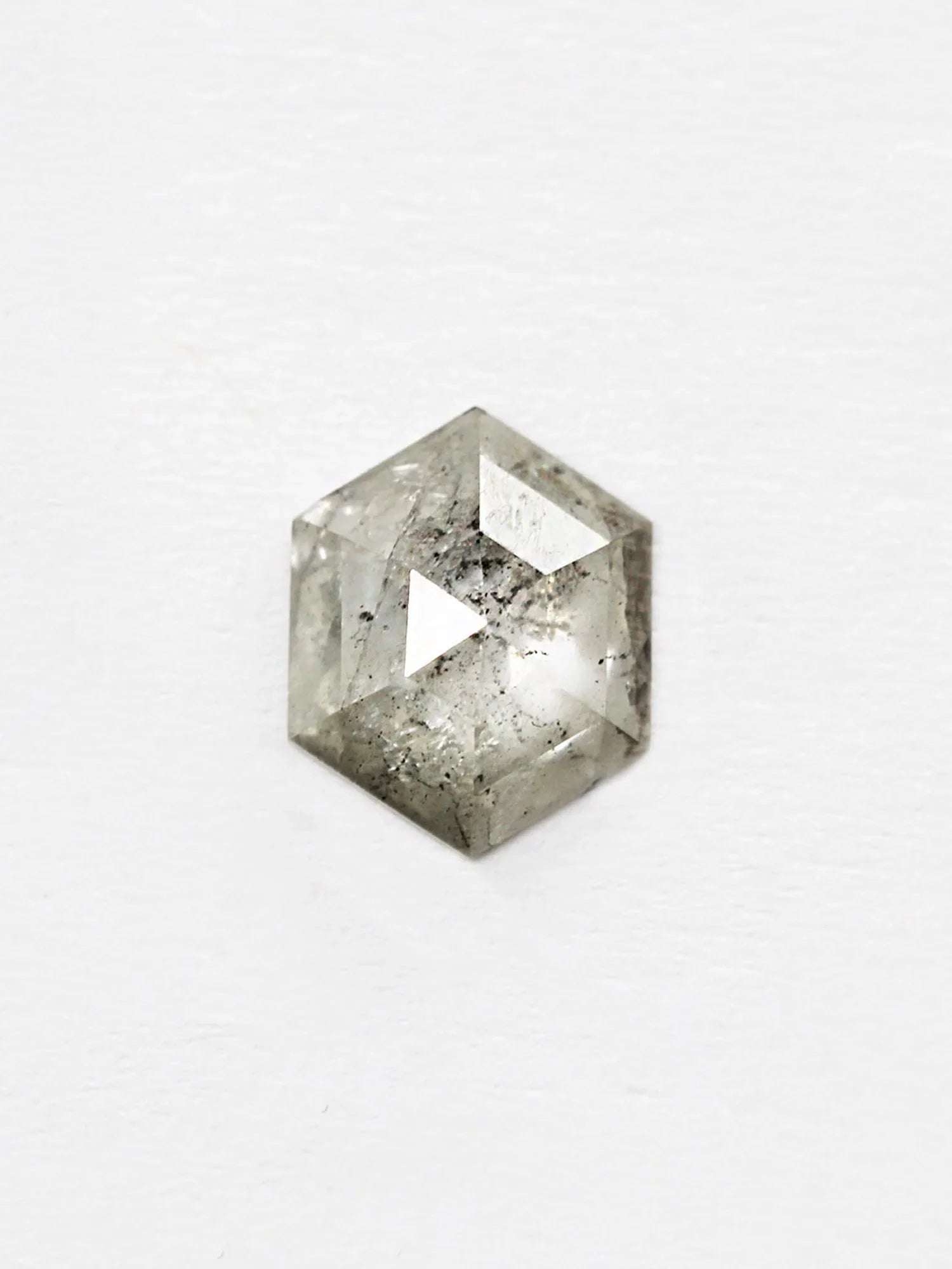 1.44CT Salt and Pepper Hexagon Inventory SKU SPHEX-07 - HIDDENSPACE
