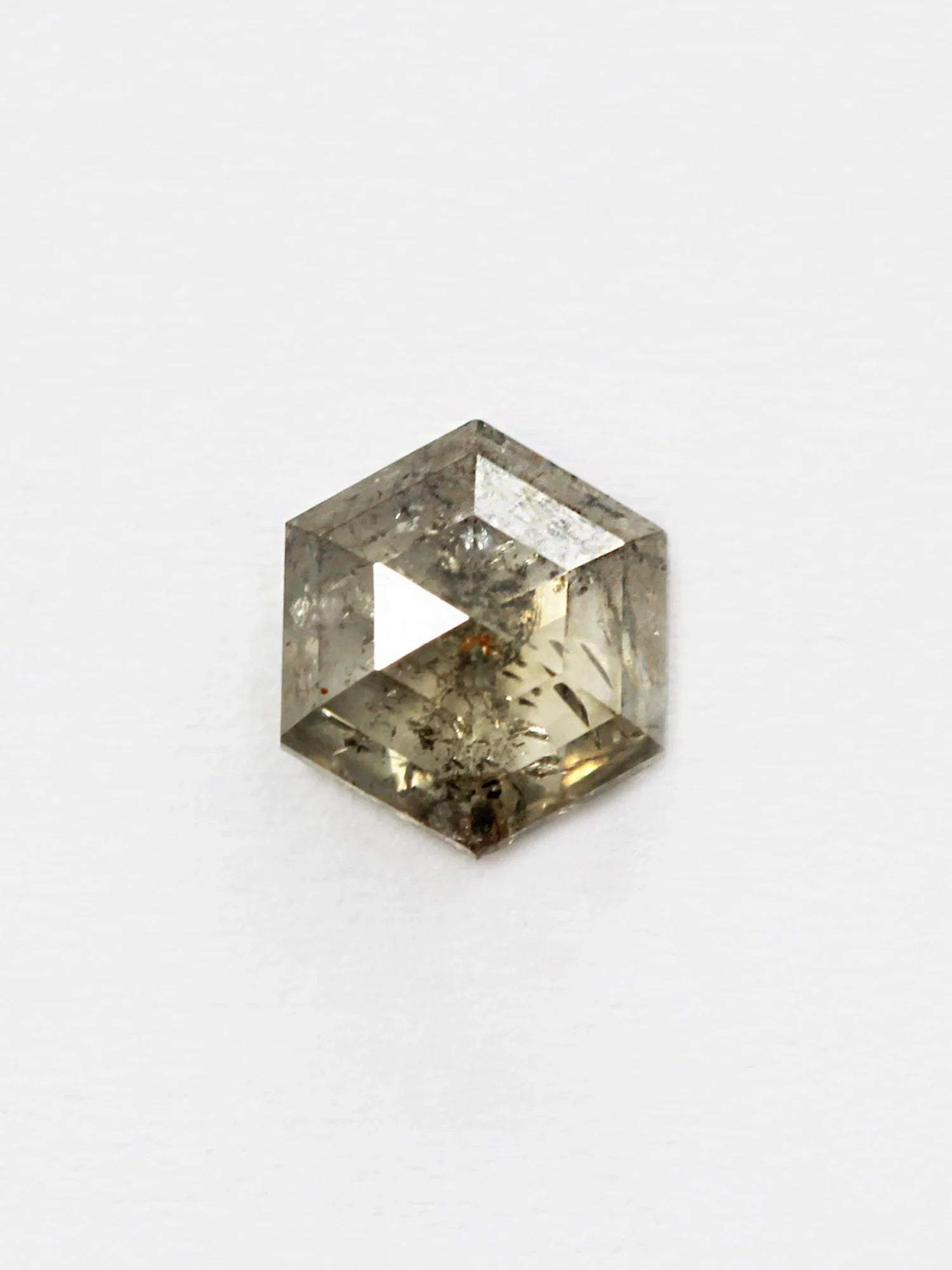 1.49CT Salt and Pepper Hexagon Inventory SKU SPHEXN-10
