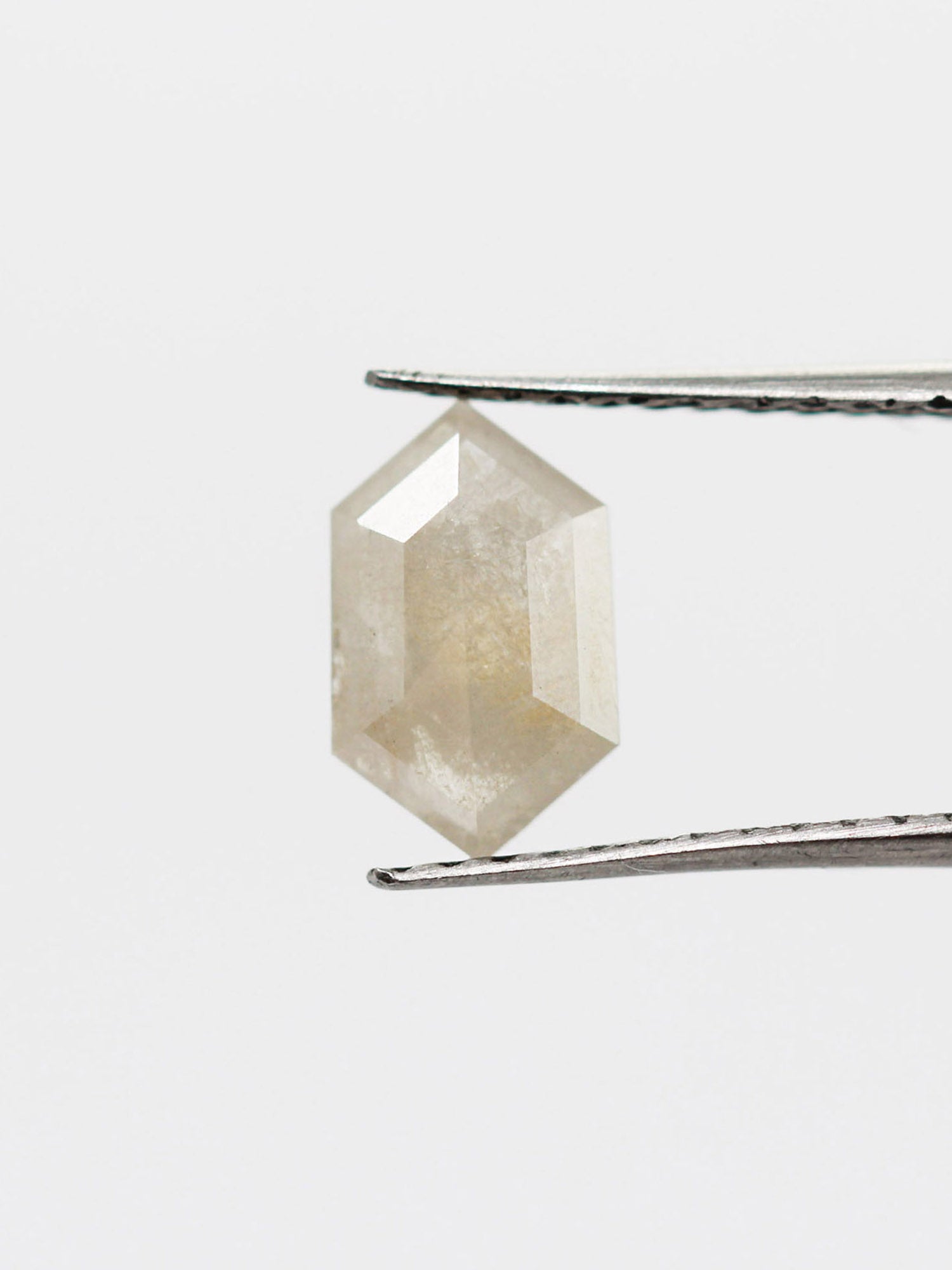 0.86CT Salt and Pepper Hexagon Inventory SKU SPHEXN-25