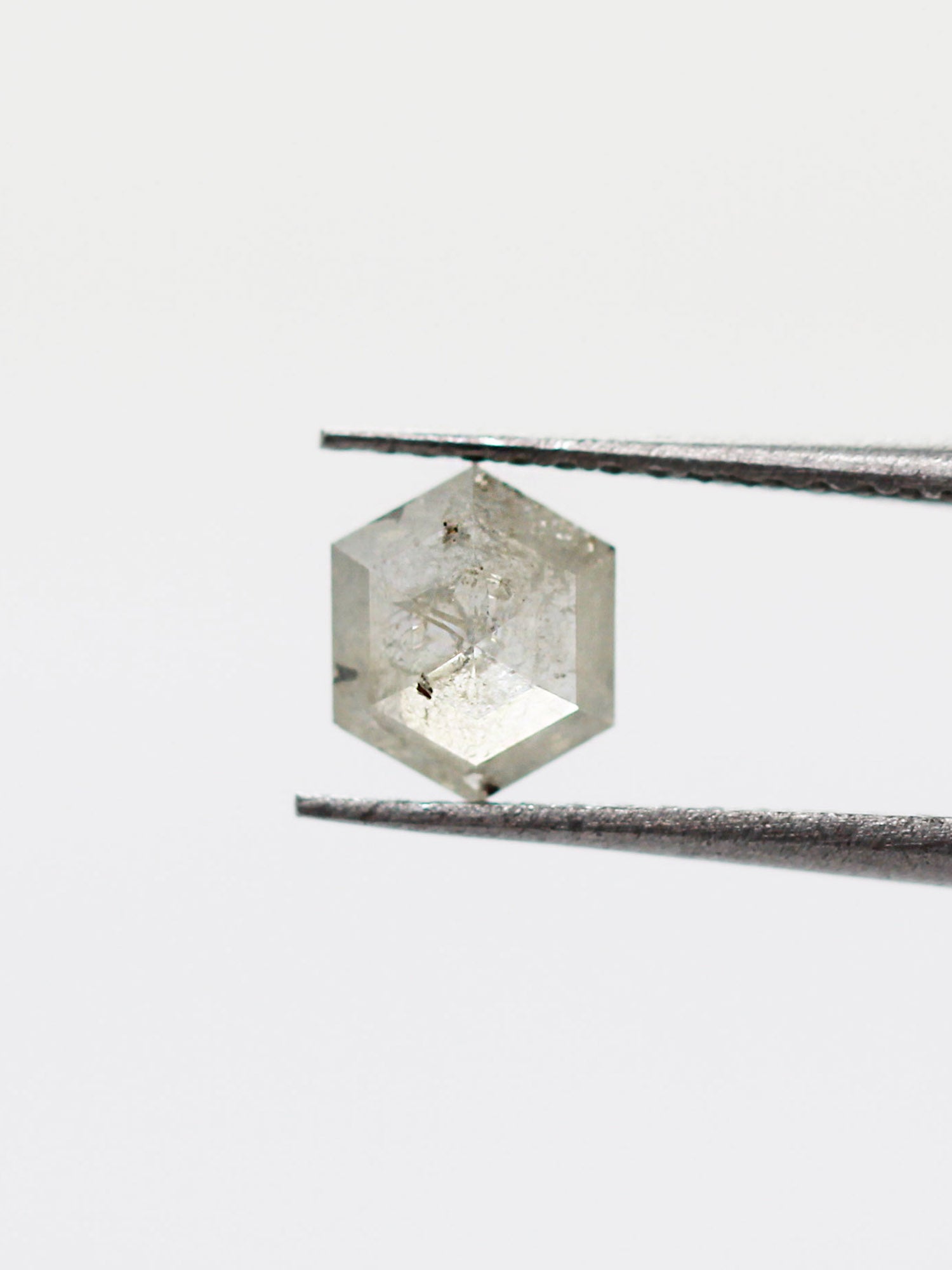 0.43CT Salt and Pepper Hexagon Inventory SKU SPHEXN-37