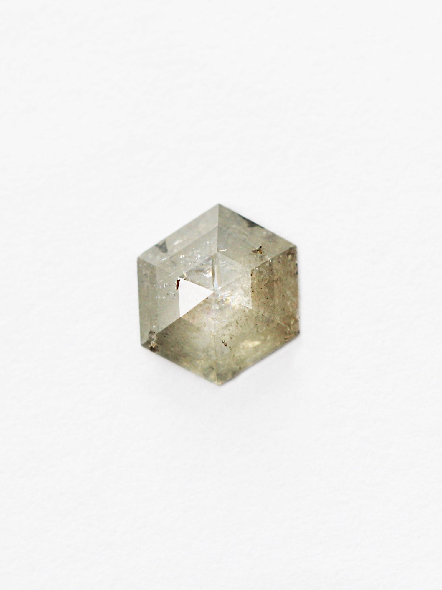 0.43CT Salt and Pepper Hexagon Inventory SKU SPHEX-37 - HIDDENSPACE
