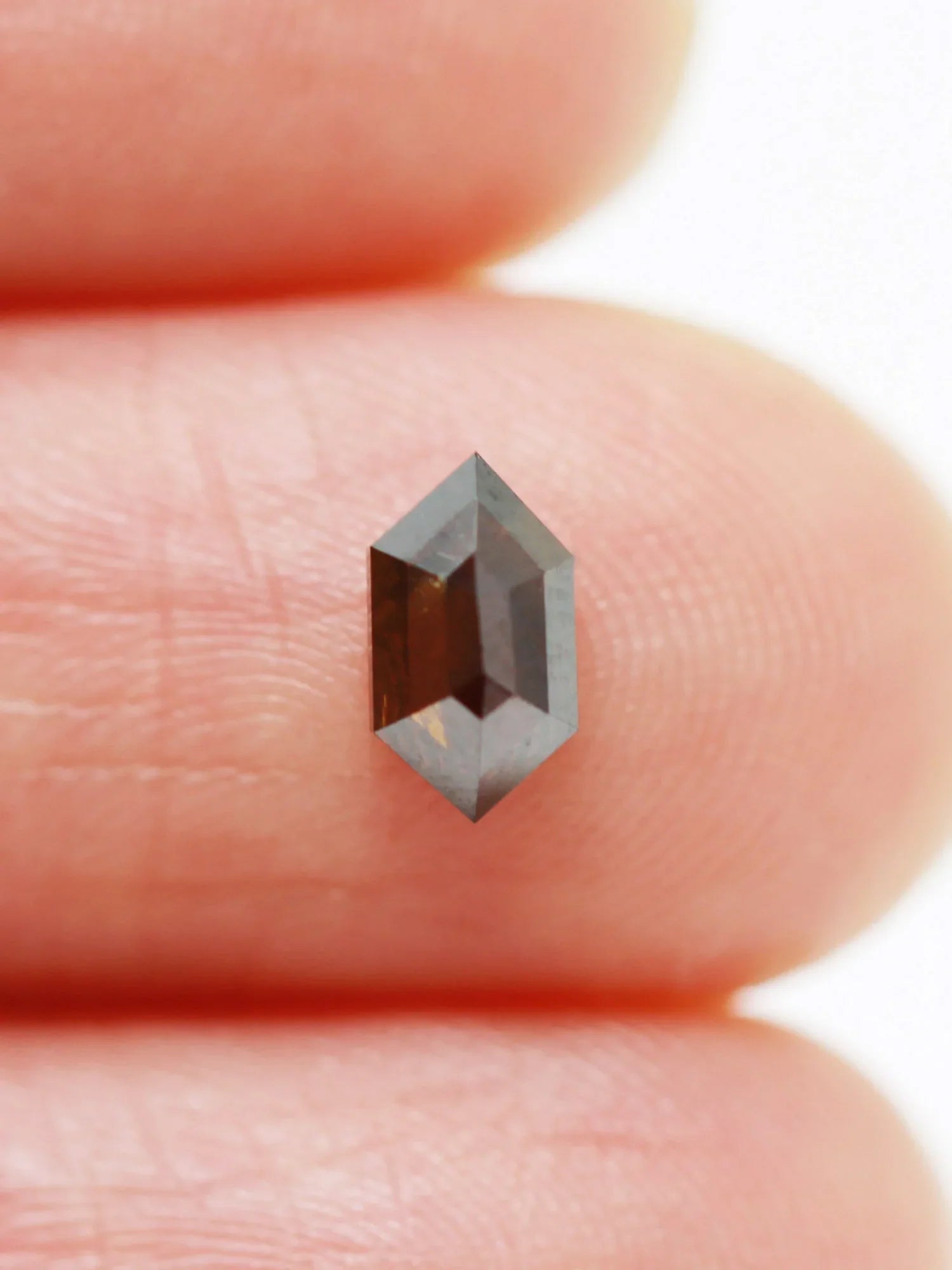 0.74CT Salt and Pepper Hexagon Inventory SKU SPHEXN-51