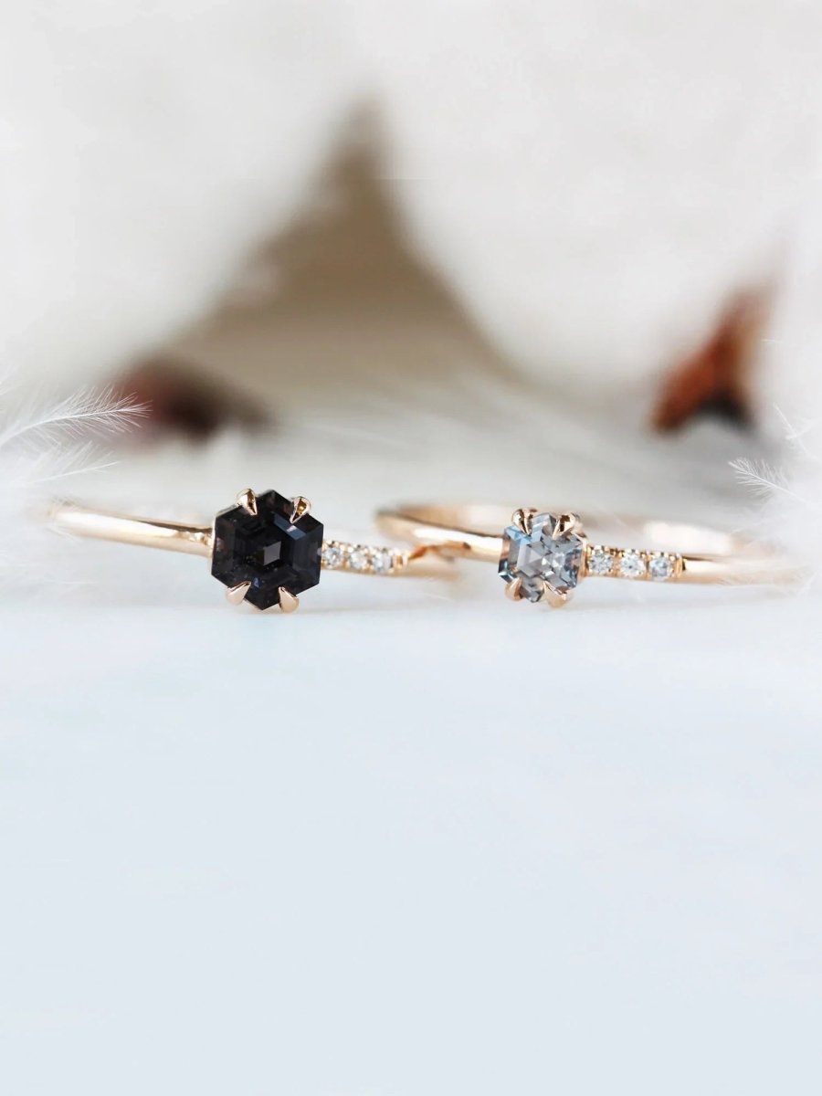 Spinel Hexagon Ring Petite