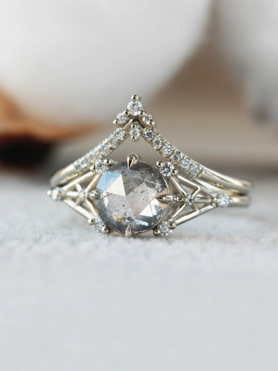 hiddenspace jewelry fine jewelry los angeles art deco design architectural fine jewelry wedding band stacking rings stackable band 14k gold ring diamond ring unique fine jewelry STAR BAND